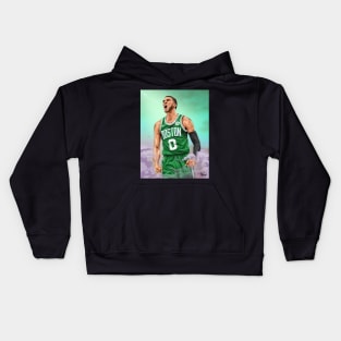 JAYSON TATUM / VECTOR ILLUSTRATION Kids Hoodie